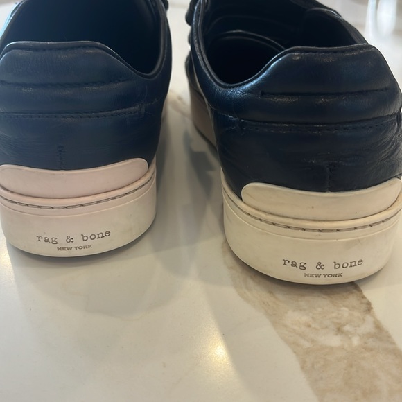 VGUC rag & bone navy blue leather flats - Picture 7 of 9